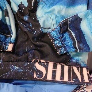 Blue and Black Graphic Jacket SHINEDOWN Thin Hoodie
